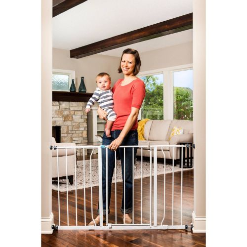  Regalo Easy Open 50 Inch Wide Baby Gate, With Both Pressure and Wall Mount Kits