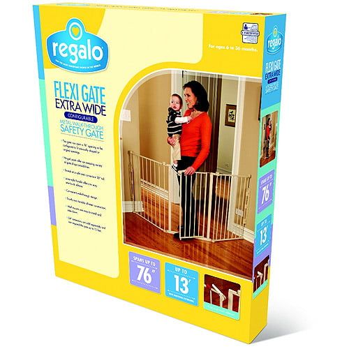  Regalo Open Area Baby Gate, up to 76 with Walk Through Door