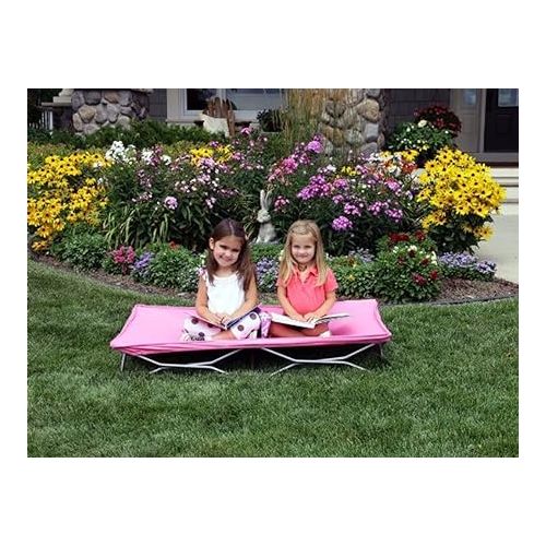  Regalo My Cot Portable Toddler Bed, Includes Fitted Sheet, Pink