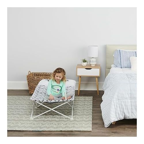  Regalo My Cot Pal Extra Long Portable Toddler Bed - Eye Lashes, White, Small Single