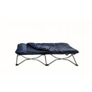 Regalo My Cot Deluxe Portable Toddler Bed, Includes Sleeping Bag, Navy
