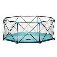 Regalo My Play Deluxe Extra Large Portable Play Yard Indoor and Outdoor, Bonus Kit, Washable, Teal, 8-Panel