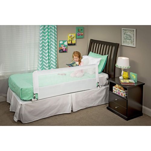  [아마존베스트]Regalo Hideaway 54-Inch Extra Long Bed Rail Guard, with Reinforced Anchor Safety System