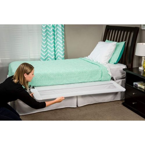  [아마존베스트]Regalo Hideaway 54-Inch Extra Long Bed Rail Guard, with Reinforced Anchor Safety System