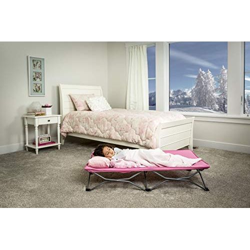  Regalo My Cot Portable Toddler Bed, Includes Fitted Sheet, Pink