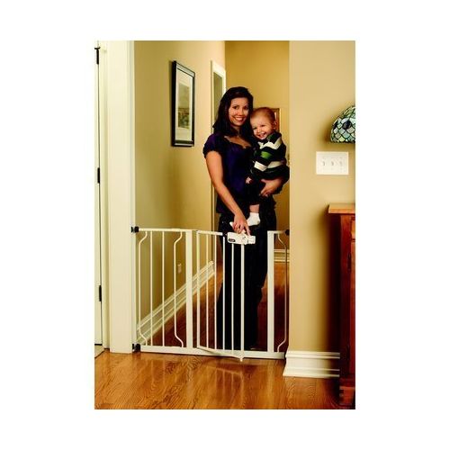  Regalo Easy Step Walk Thru Gate, White, Fits spaces between 29 and 39 Wide (2-Pack)