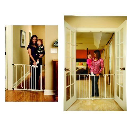  Regalo Easy Step Walk Thru Gate and Easy Open 50 Inch Super Wide Walk Thru Gate