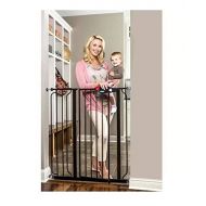 Regalo Deluxe Easy Step 41 Extra-tall Walk Through Pet & Baby Safety Security Gate Black - Steel...