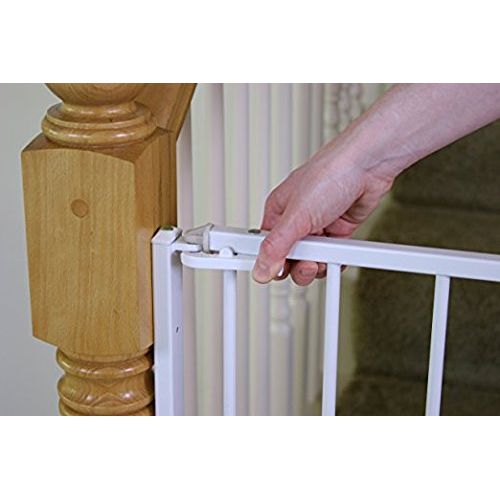  Regalo White, 35, Convenient Walk Through Top of Stairs Gate with Mounting Kit