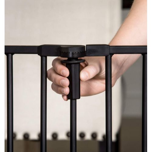  Regalo Deluxe Home Decor 74-Inch Super Wide Metal Configurable Baby Gate, Includes 4 Pack of Wall Mounts