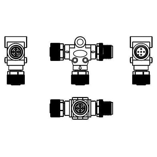  Regatta Processing NMEA 2000 (N2k) (Tee) T-Connector for Garmin Lowrance Simrad B&G Navico Networks.
