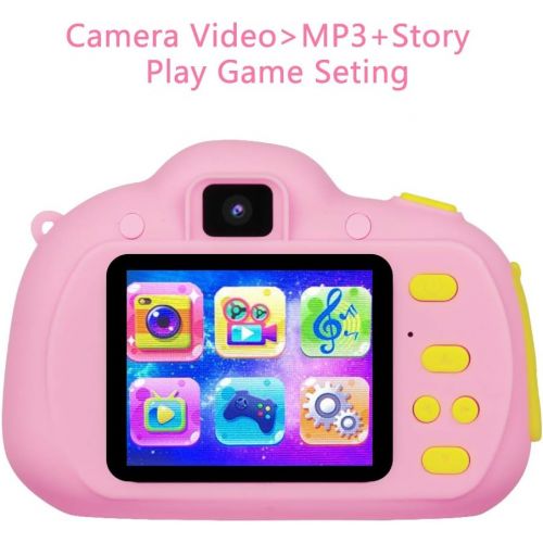  [아마존핫딜][아마존 핫딜] [Christmas Kids Gift] Kids Camera,RegeMoudal Kid Digital Cameras for Girls or Boys Age 3-12,1080P HD 8MP Shockproof Cameras Great Gift for Kids (16G SD Card Included)