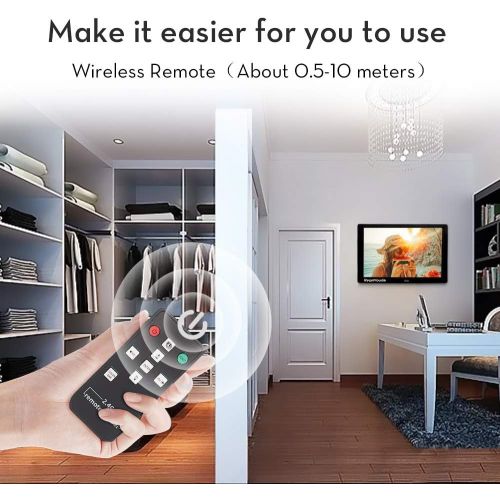  [아마존베스트]Digital frame, RegeMoudal 12 Inch Electronic photo frame with Wireless Remote Control, Support SD Card/USB