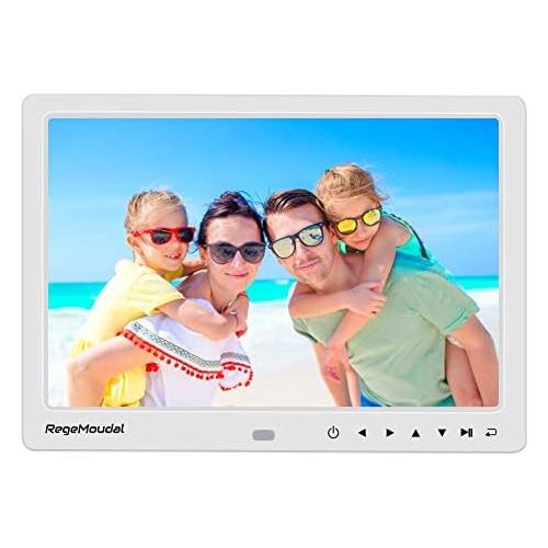  [아마존베스트]Digital Photo Frame,RegeMoudal 12 Inch Picture Frame with Remote Control 1080P High Definition, Support 32G SD and USB, Various Display Modes, for Pictures and Videos (White)