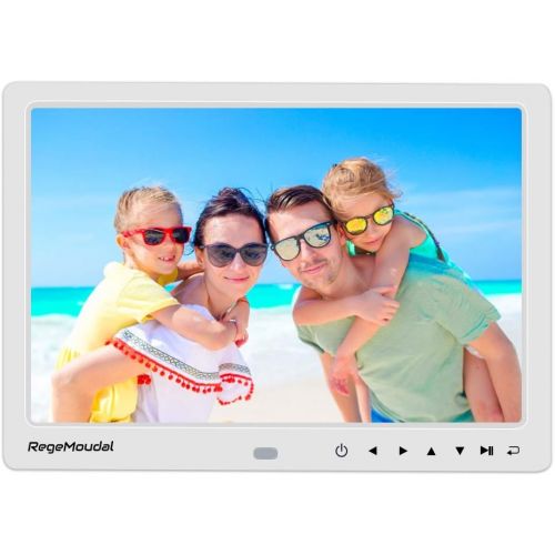  [아마존베스트]Digital Photo Frame,RegeMoudal 12 Inch Picture Frame with Remote Control 1080P High Definition, Support 32G SD and USB, Various Display Modes, for Pictures and Videos (White)