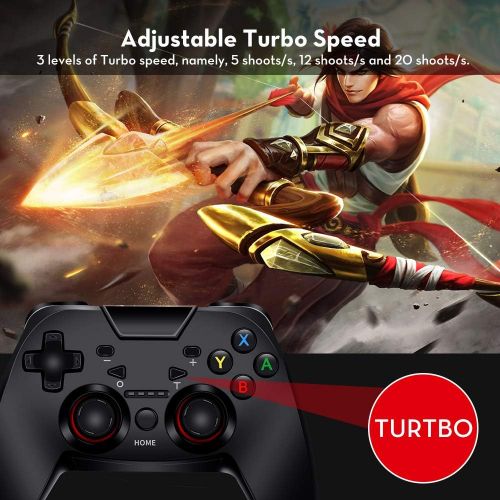  [아마존베스트]Wireless Switch Pro Controller, RegeMoudal Wireless Controller with High Performance and Double Shock, Switch Wireless Controller Support Adjustable Turbo Function