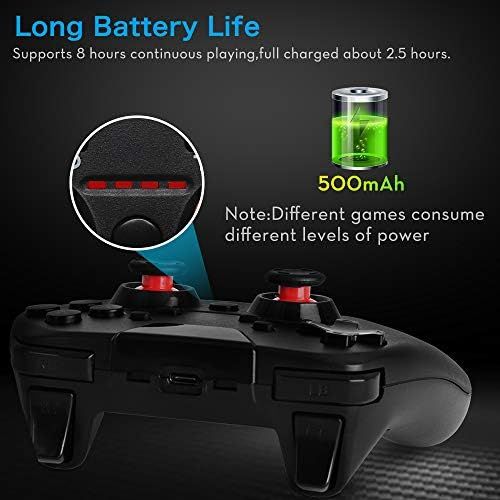  [아마존 핫딜]  [아마존핫딜]Wireless Controller fuer Nintendo Switch, RegeMoudal Rechargeable Switch Pro Controller mit Einstellbarer Double Shock, Vibrationsintensitat und TURBO Funktion Eingebaut Six-axis Gy