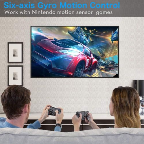  [아마존 핫딜]  [아마존핫딜]Wireless Controller fuer Nintendo Switch, RegeMoudal Rechargeable Switch Pro Controller mit Einstellbarer Double Shock, Vibrationsintensitat und TURBO Funktion Eingebaut Six-axis Gy