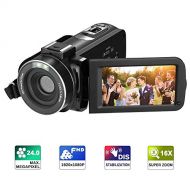 Video Camera Camcorder - RegeMoudal recorders Video HD 1080P 24 MP 16X Powerful Digital Zoom Video Camcorder 3.0 Inch LCD with 270 Degree Rotation Screen for SportYouTubeShort Fi