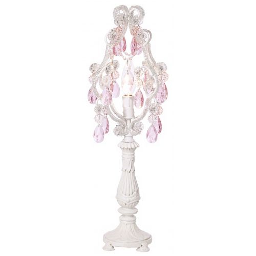  Regency Hill Pink Droplet 19 12 High White Mini Chandelier Accent Lamp