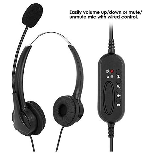  [아마존베스트]Rehomy USB Headset Wired Headphones with Microphone for Laptop Desktop Video Conference Remote Course