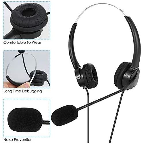  [아마존베스트]Rehomy USB Headset Wired Headphones with Microphone for Laptop Desktop Video Conference Remote Course