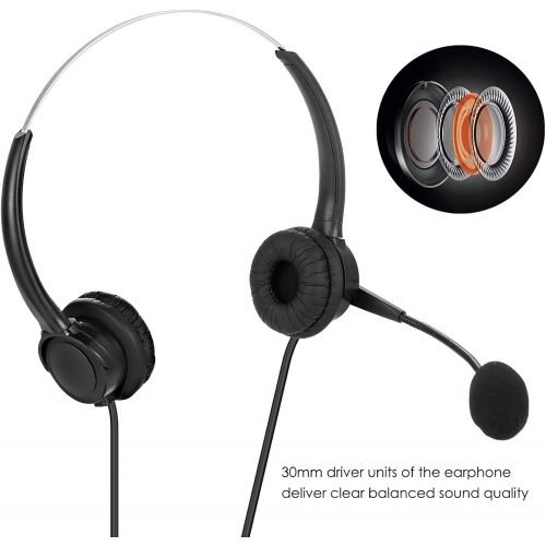  [아마존베스트]Rehomy USB Headset Wired Headphones with Microphone for Laptop Desktop Video Conference Remote Course