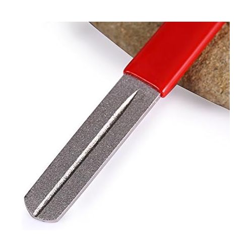  [아마존베스트]Rehomy Hook Sharpening Files Dual Grooving Fishing Hook Stone