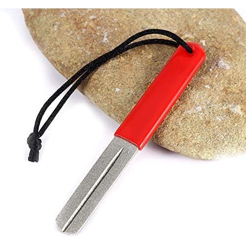  [아마존베스트]Rehomy Hook Sharpening Files Dual Grooving Fishing Hook Stone