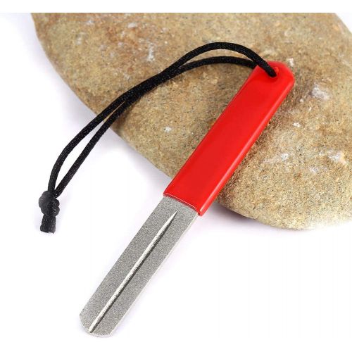  [아마존베스트]Rehomy Hook Sharpening Files Dual Grooving Fishing Hook Stone