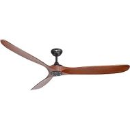 reiga 70 Modern Solid Wood Blades Ceiling Fan with App, Alexa, Google Home, Remote Control, 6-speed Reversible DC Motor for Indoor / Outdoor