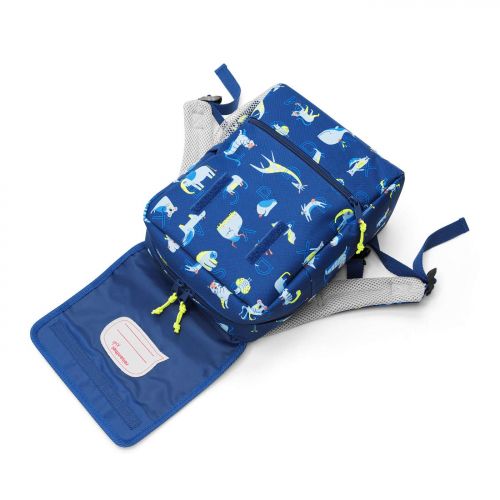  Reisenthel reisenthel Backpack Kids, Safety-Enhanced Design for School and Travel, ABC Friends Blue