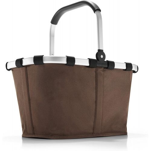  reisenthel Carrybag Fabric Picnic Tote, Sturdy Lightweight Basket for Shopping and Storage, Mocha