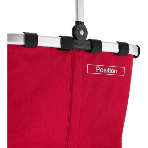  reisenthel Carrybag Fabric Picnic Tote, Sturdy Lightweight Basket for Shopping and Storage, Red