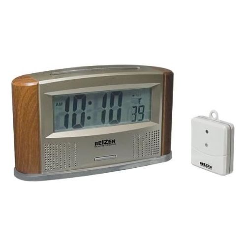  Reizen Atomic Talking Clock with Indoor Outdoor Therm
