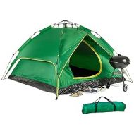 Relaxdays Tents Camping Tent for 3-4 People, Quick-Up, 2in1 Function