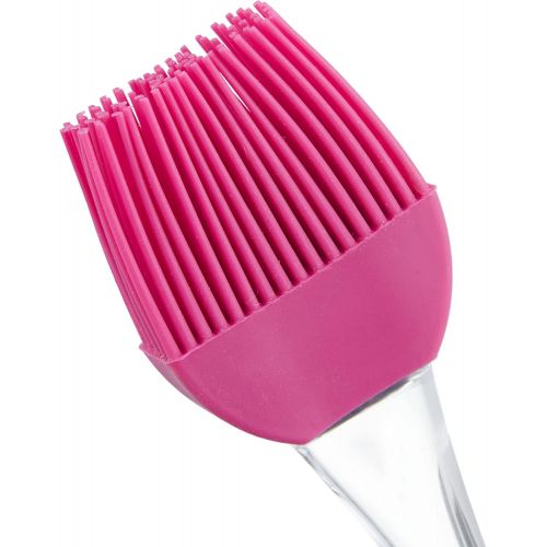  [아마존베스트]Relaxdays Pastry Brush Set, 3-Piece Baking Set with Cooking Brush, Spatula & Whisk, Silicone Baking Accessories, Pink