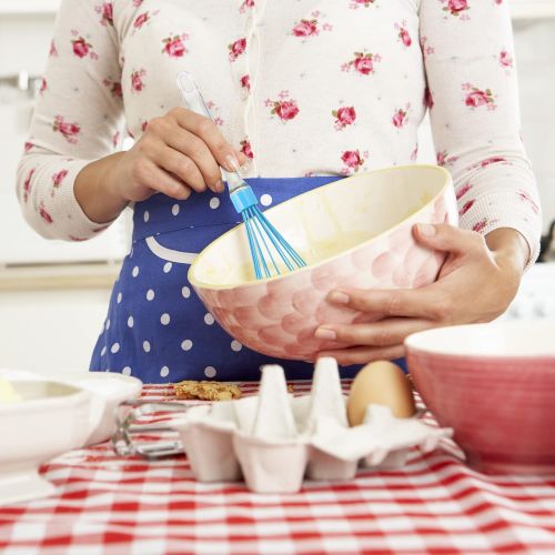  [아마존베스트]Relaxdays Pastry Brush Set, 3-Piece Baking Set with Cooking Brush, Spatula & Whisk, Silicone Baking Accessories, Pink