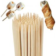 [아마존베스트]Relaxdays 10023273 Bamboo Set of 100 for Marshmallows and Stick Bread, Campfire, Universal, 90 cm Long, Natural Barbecue Skewers