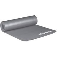 [아마존베스트]Relaxdays Yoga Mat 1 cm Thick for Pilates Fitness Joint Protection with Carry Strap Gymnastics Mat 60 x 180 cm