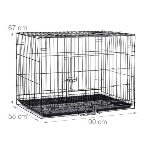  Relaxdays Folding Dog Cage