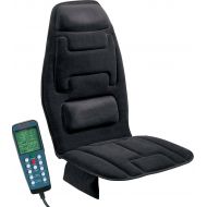 Relaxzen 10-Motor Massage Seat Cushion with Heat, Black