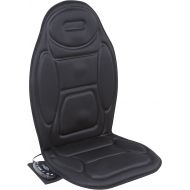 Relaxzen 5-Motor Massage Seat Cushion with Heat, Black