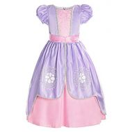 ReliBeauty Girls Short Sleeve Costume Princess Dress