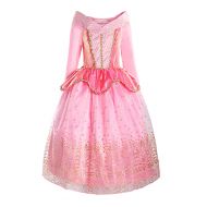 ReliBeauty Girls Princess Dress up Aurora Costume