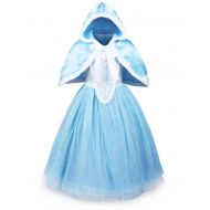 ReliBeauty Girls Sparkle Sequin Princess Dress Costume