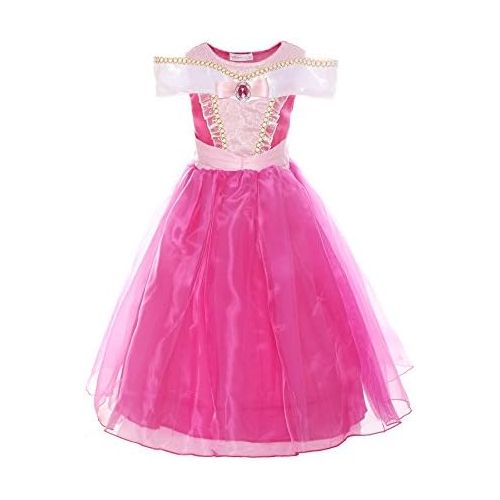  ReliBeauty Girls Drop Shoulder Princess Costume Dress up