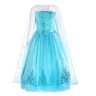 ReliBeauty Girls Sequin Princess Elsa Costume Long Sleeve Dress up