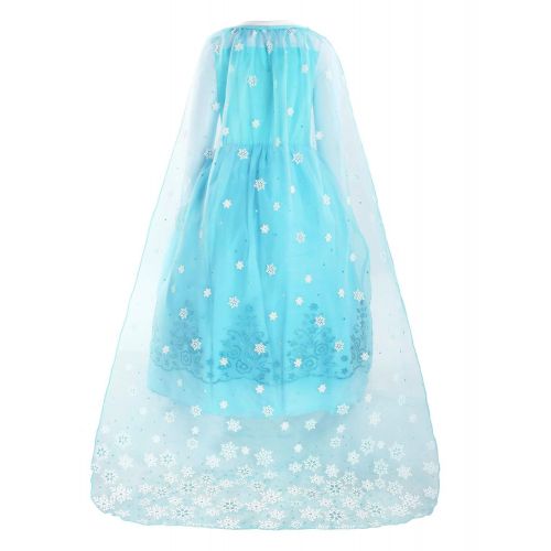  ReliBeauty Girls Sequin Princess Elsa Costume Long Sleeve Dress up