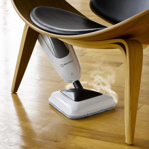  Reliable 300CU Steam Floor Mop - Pro Steamboy mop with 2 Microfiber Pads, 1500W Power of Steam for Tile, Hardwood Floor and Carpets, Fast Heat-Up time, 180-Degree Swivel Head to Re